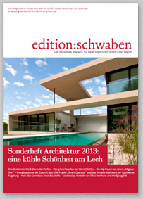 Presseartikel Edition Schwaben - Sonderheft Architektur 2013