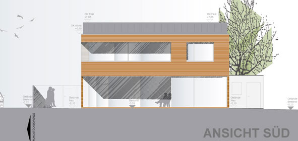 hicker architekten friedberg - Neubau Einfamilienhaus mit 3-fach Garage, Pool, Atelier