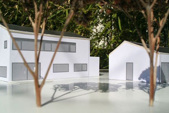 Modellansicht Neubau 2015 2 Generationen auf einem Grundstück