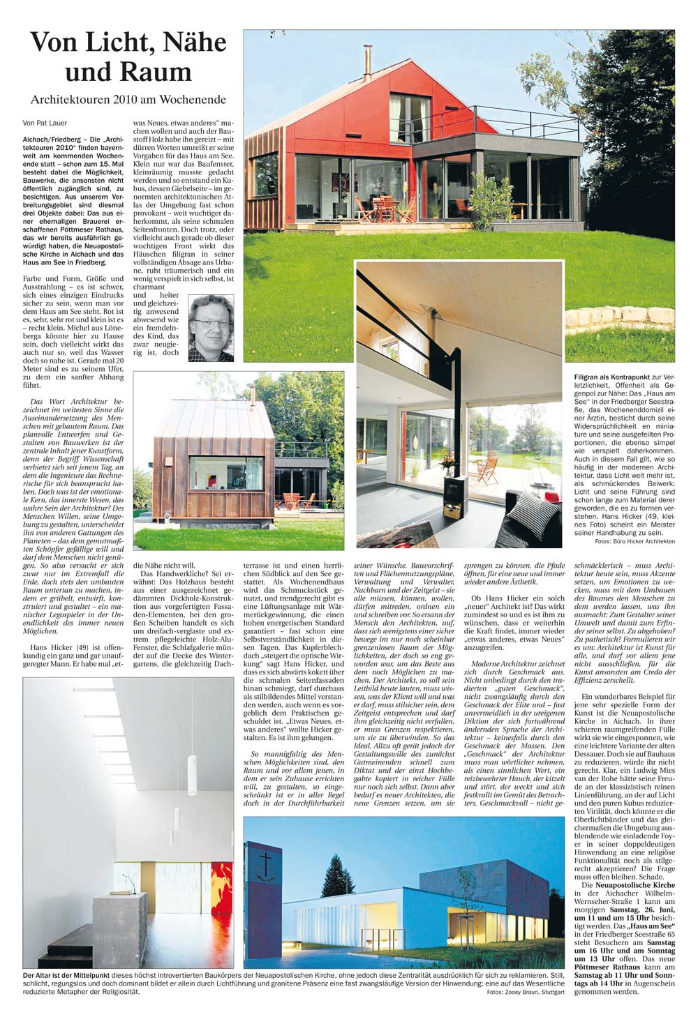 Hicker architekten Presse Edition Schwaben