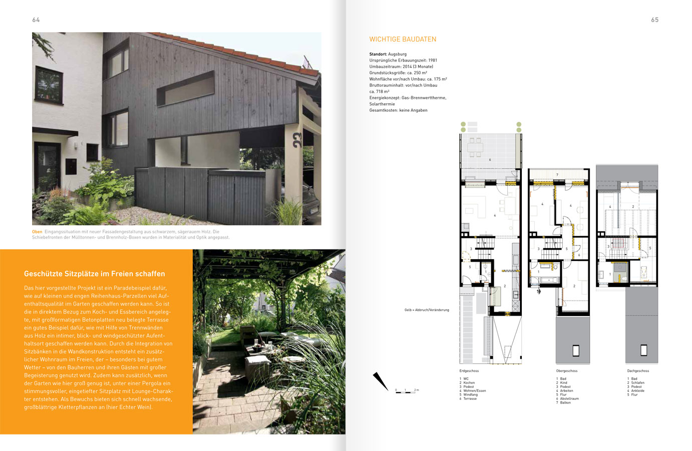 Hicker architekten Presse - Auszug aus dem Buch von Thomas Drexel 2017: Reihen- und Doppelhäuser umbauen, modernisieren und erweitern" mit Haus 23