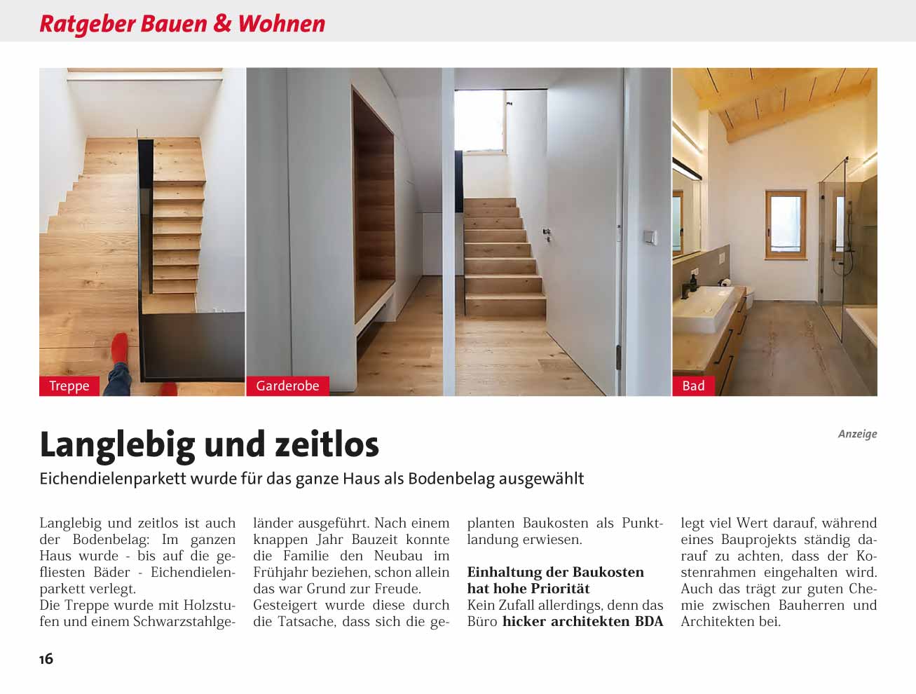Hicker architekten - Haus S, Kissing, in der September-Ausgabe 2023 vom myHeimat Magazin Friedberg